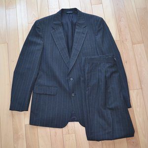 Vintage Burberry Pin Striped 2 Piece Suit